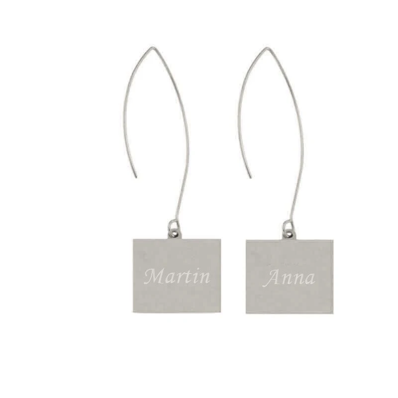 Boucles D'oreilles Acier Personnalisées - 1906 – Image 3