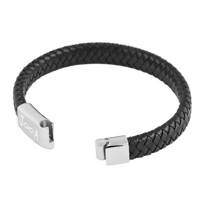 Bracelet Cuir Noir Personnalisé - 1937 – Image 3