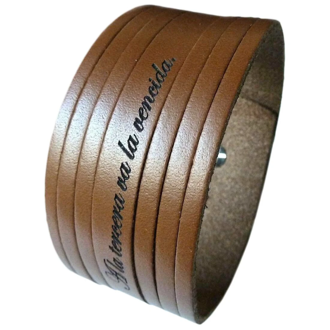 Bracelet Cuir Camel Personnalisé - 1958