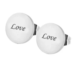 Boucles D'oreilles Acier Personnalisées - 2087