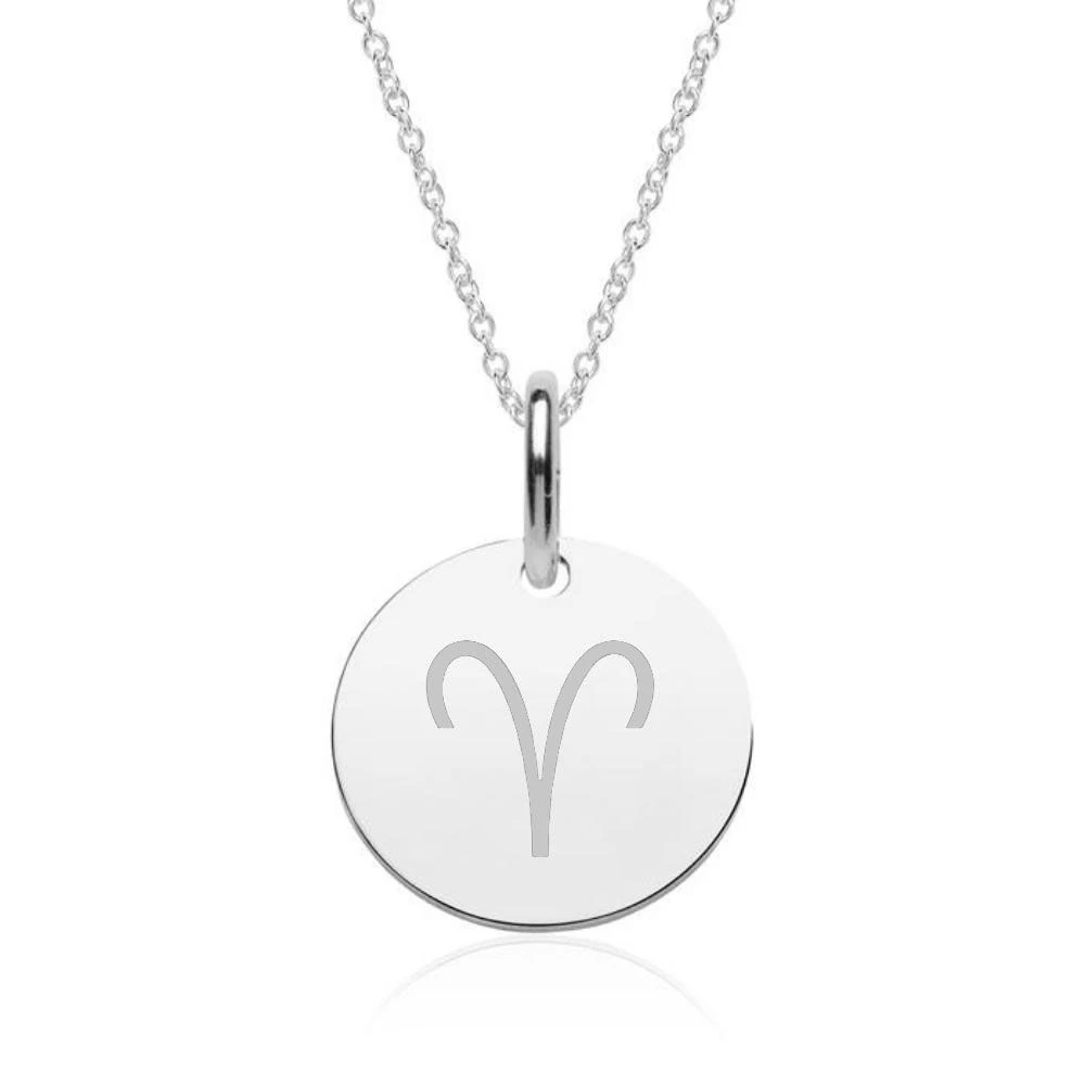 Pendentif Astro Bélier Argent Personnalisé - 2159 – Image 3