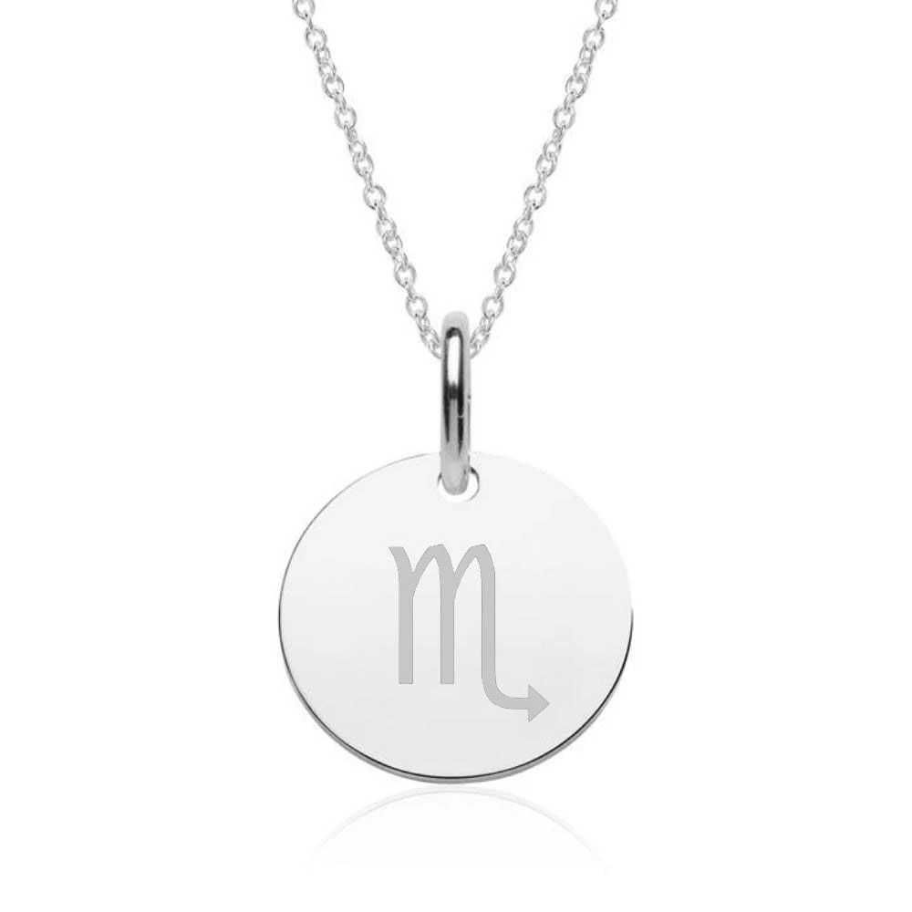 Pendentif Astro Scorpion Argent Personnalisé - 2166 – Image 3