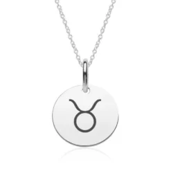 Pendentif Astro Taureau Argent Personnalisé - 2160