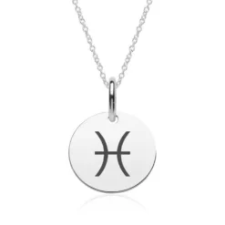 Pendentif Astro Poissons Argent Personnalisé - 2170