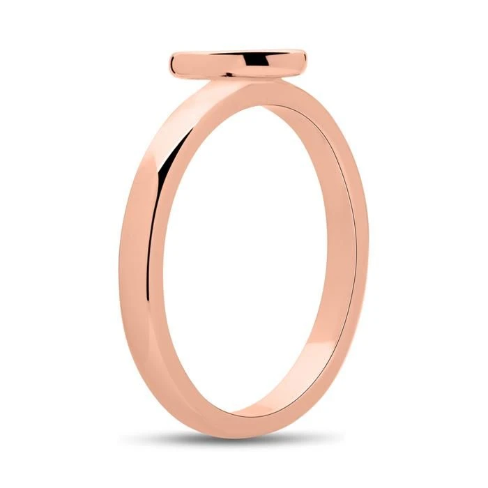 Chevalière Cœur Argent Rosé Personnalisée - 2232 – Image 5