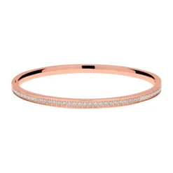 Bracelet Jonc Acier Rosé Personnalisé - 2257