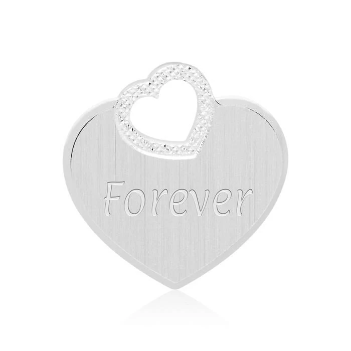 Pendentif Coeur Argent Personnalisé - 2266 – Image 4