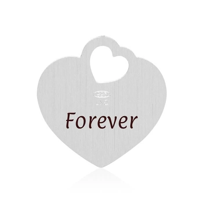 Pendentif Coeur Argent Personnalisé - 2266 – Image 3