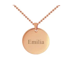 Pendentif Acier Rosé Personnalisé - 2282