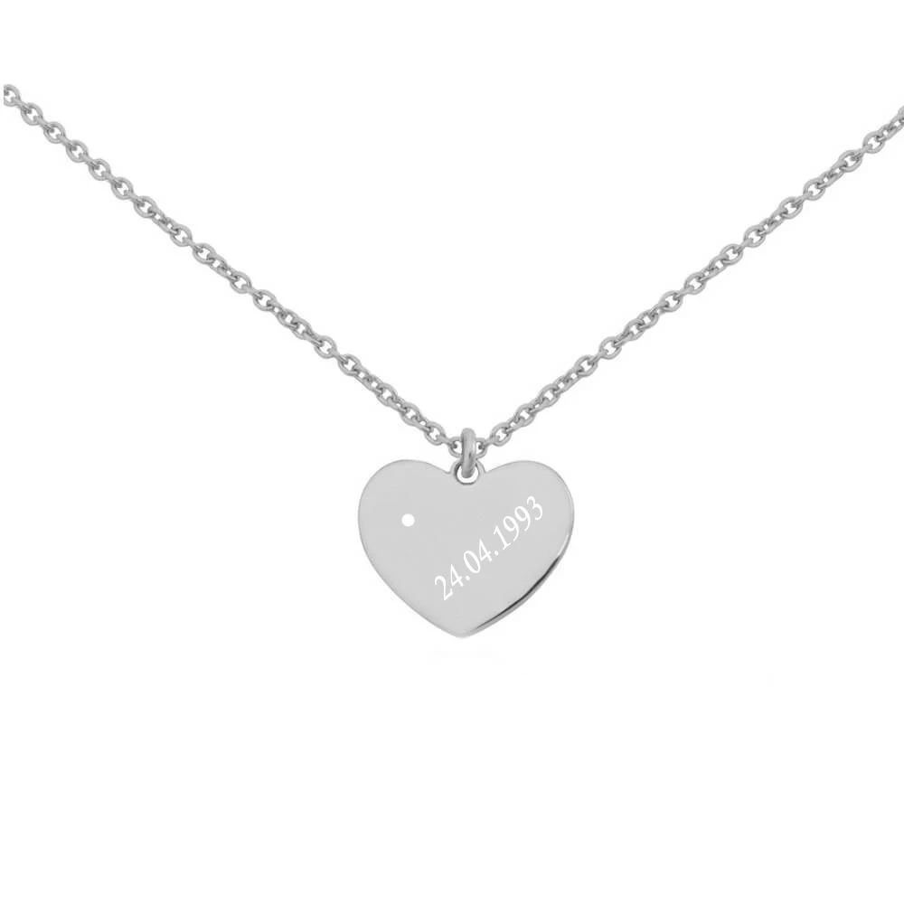 Pendentif Coeur Diamant Personnalisé - 2309 – Image 5
