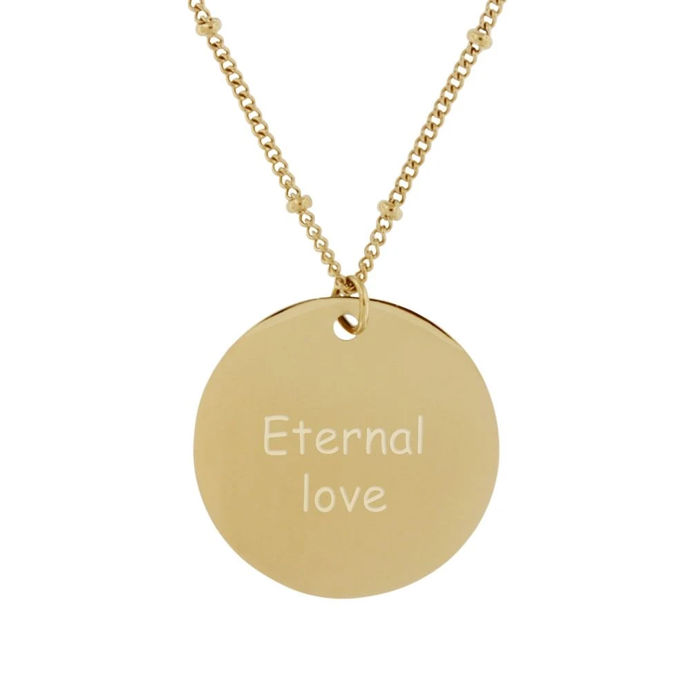 Collier Coquillage Acier Doré Personnalisé - 2389 – Image 4