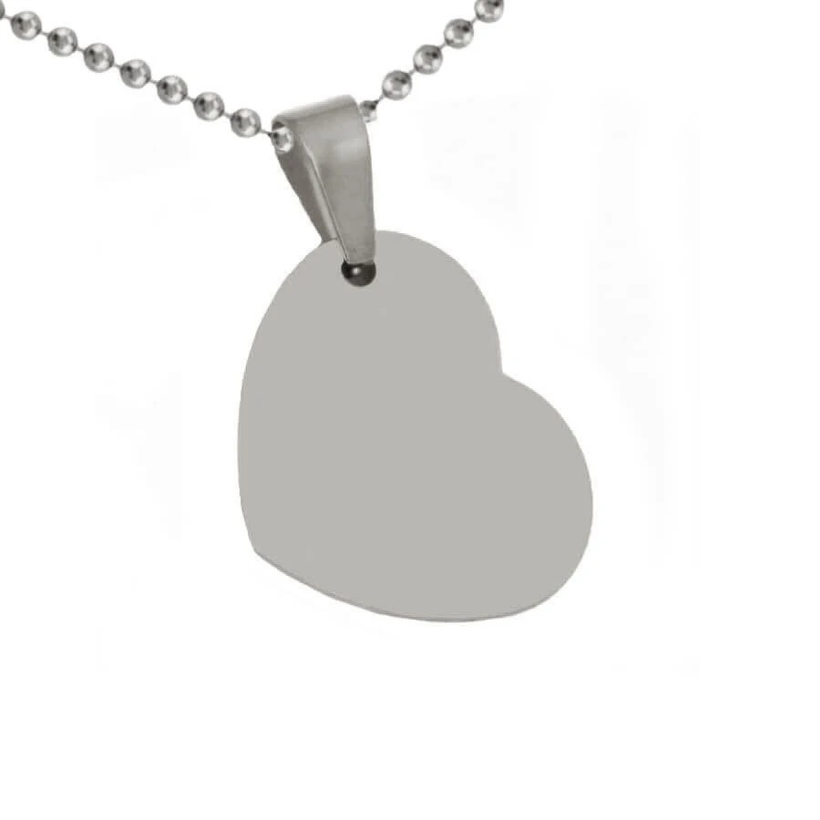 Pendentif Cœur Acier Personnalisable - 2381 – Image 4