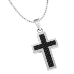 Pendentif Croix Acier Personnalisée - 2403