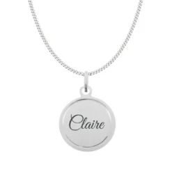 Médaillon Rond Argent à Graver - 2448