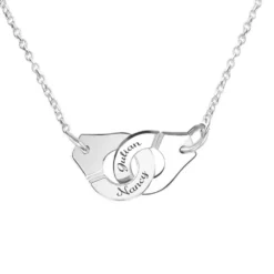 Collier Menottes Argent à Graver - 2454