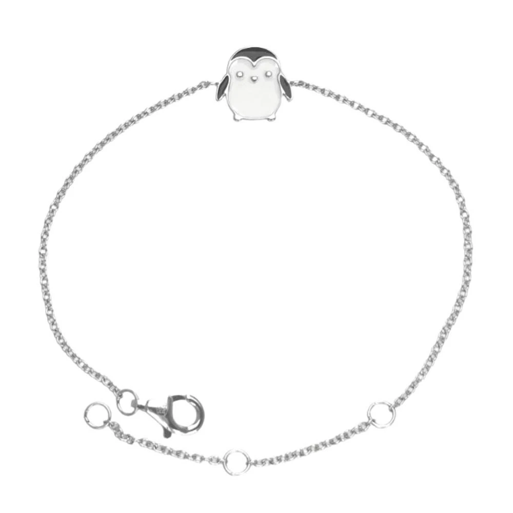 Bracelet Pingouin Argent Personnalisé - 2453