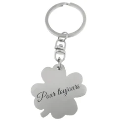 Porte-clé Trèfle Acier Personnalisé - 2493