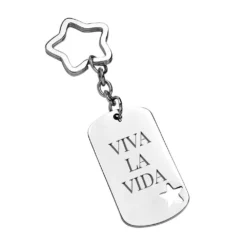 Porte-clé Plaque étoile Personnalisé - 2519