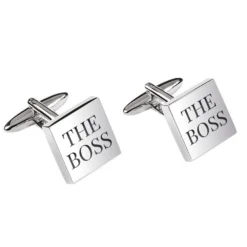 Boutons De Manchette Carrés Personnalisés - 2525