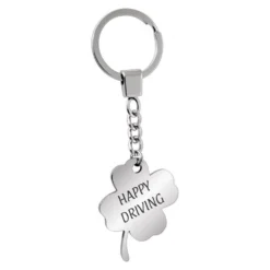 Porte-clé Trèfle Acier Personnalisé - 2532