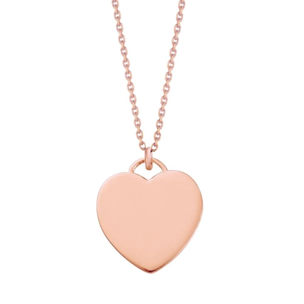 Pendentif Coeur Argent Rosé Personnalisé - 2565 – Image 4