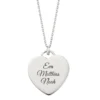 Pendentif Coeur Argent Personnalisé - 2563