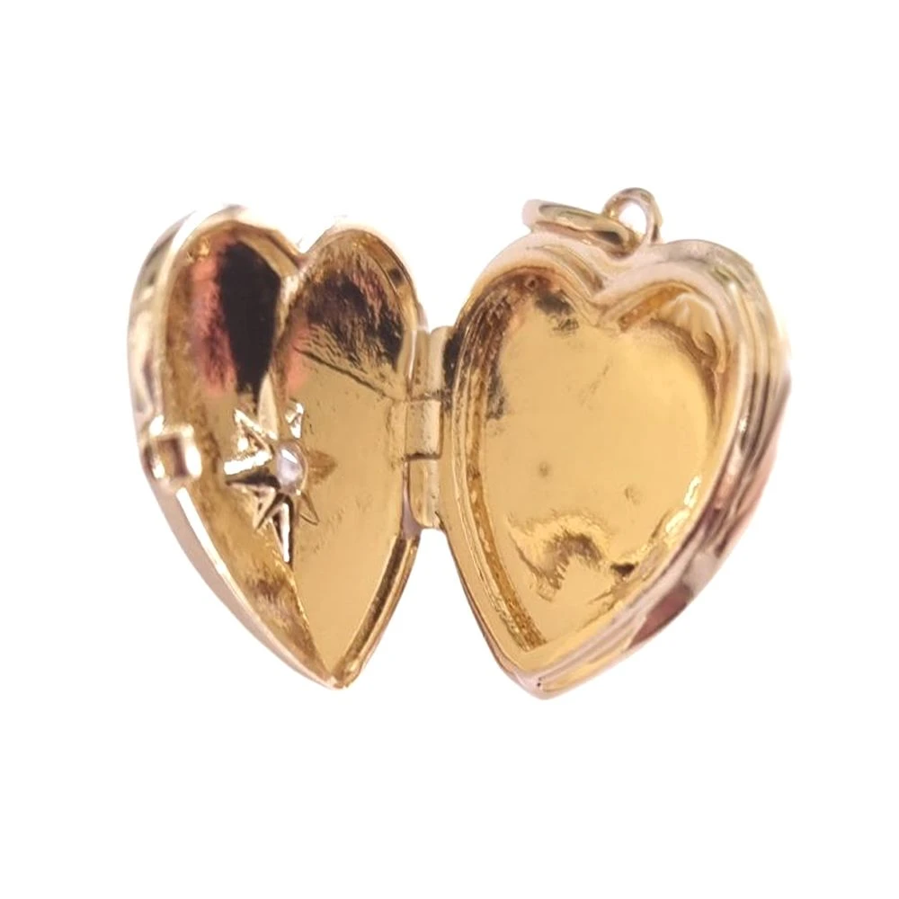 Collier Médaillon Coeur Plaqué Or Personnalisé - 2577 – Image 5