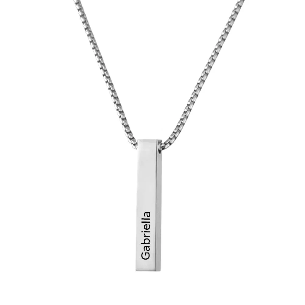 Collier Barre Acier Personnalisé - 2572