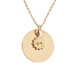Collier Oeil De Protection Plaqué Or Personnalisé - 2586