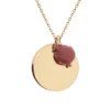 Collier Rhodonite Plaqué Or Personnalisé - 2583
