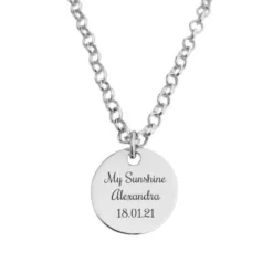 Collier Maille Jaseron Argent Personnalisé - 2597