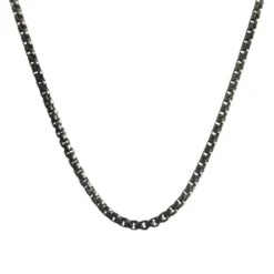 Chaîne Vénitienne Acier Noir 2mm - 2606