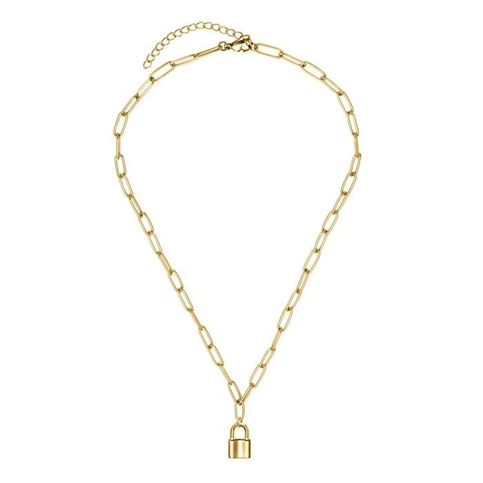 Collier Cadenas Acier Doré Personnalisé - 2619 – Image 3