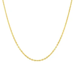 Chaîne Forçat Argent Dorée 1mm - 2612