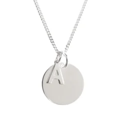 Pendentif Alphabet Argent Personnalisé - 2639