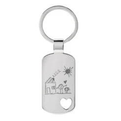 Porte-clé Plaque Avec Votre Dessin - 2630