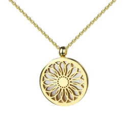 Collier Fleur Argent Doré Personnalisé - 2668