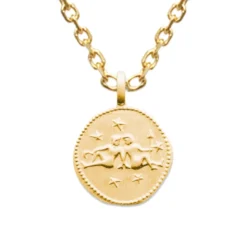 Médaille Gémeaux Plaqué Or Personnalisée - 2677