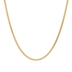 Chaîne Maille Gourmette Acier Doré 3mm - 2672