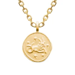 Médaille Capricorne Plaqué Or Personnalisée - 2684