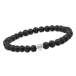 Bracelet Pierre De Lave Personnalisé - 2693