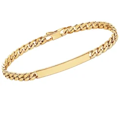 Gourmette Plaqué Or Personnalisée 4mm - 2763