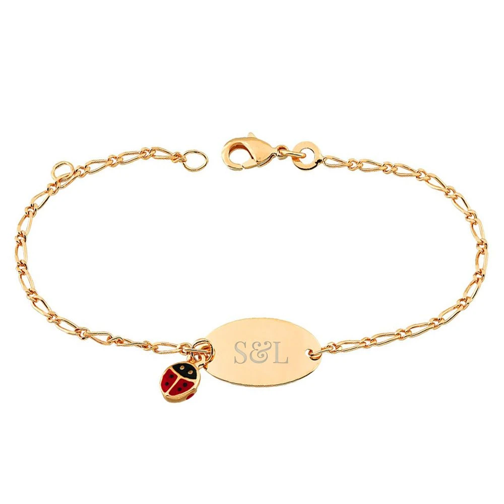 Bracelet Plaqué Or Coccinelle Personnalisé - 2771 – Image 2