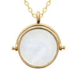 Médaille Plaqué Or Nacre Personnalisée - 2798