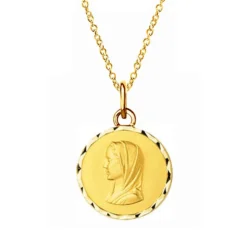 Pendentif Vierge Plaqué Or Personnalisé - 2808
