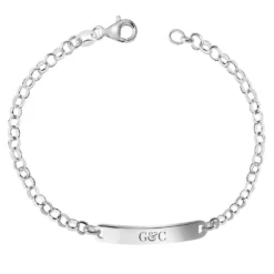 Gourmette Argent Personnalisée - 2809