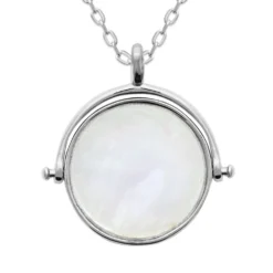 Médaille Argent Nacre Personnalisée - 2801