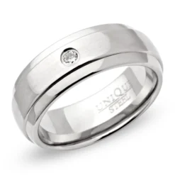 Bague Acier Personnalisée - 0438