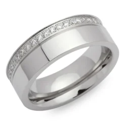Bague Acier Femme Personnalisée - 0800