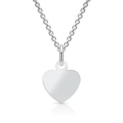 Pendentif Coeur Argent Personnalisé - 0897